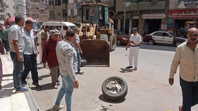 المنصورة تشن حملة مكبرة لإزالة الأشغالات من الشوارع