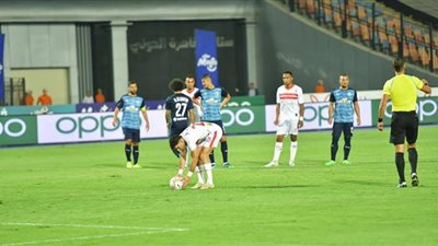 الزمالك يتقدم على بيراميدز فى الشوط الاول