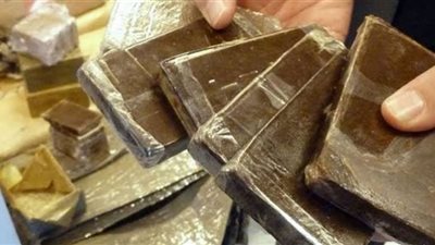 القبض على تاجر مخدرات وشريكته بـ860 طربة حشيش في الهرم