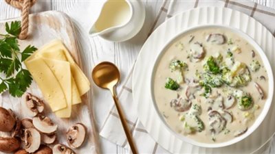 تقى من فقر الدم| طريقة عمل شوربة المشروم بالدجاج