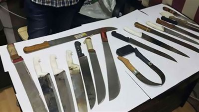 ضبط 7569 قطعة سلاح أبيض في حملات موسعة بالمحافظات