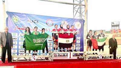 منتخب الدراجات يواصل تألقه في اليوم الثاني للبطولة العربية بالقاهرة