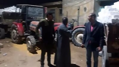 إزالة التعديات ومصادرة معدات ومواد البناء بالفيوم