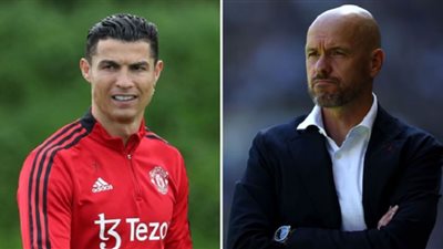 أزمة بين رونالدو ومدربه تن هاج