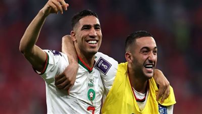 ثنائي المغرب يدخلان تاريخ الأسود بعد المشاركة في مباراة كرواتيا بالمونديال