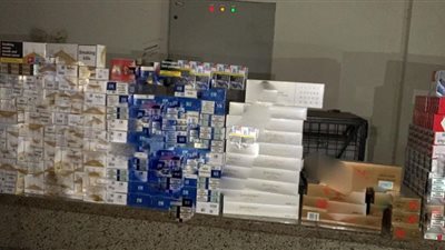 جمارك بورسعيد تضبط محاولة تهريب سجائر أجنبية