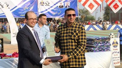 حفل ختام بطولة كرة القدم بمركز شباب كفر أبو الديب في الشرقية