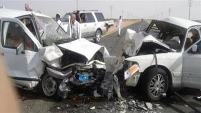 إصابة ٥ أشخاص في حادث تصادم بالفيوم