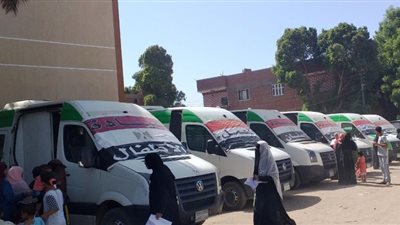 قوافل الطبية لإجراء الكشف والعلاج المجانى لـ 2967 مواطن ومواطنة