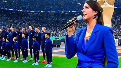 فرح الديباني تكشف كواليس غنائها النشيد الوطني لفرنسا قبل نهائي المونديال (فيديو)