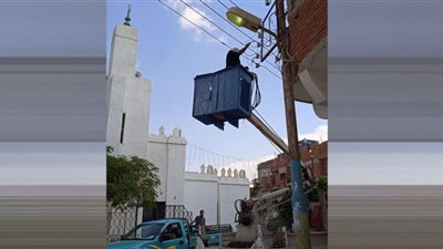 مركز فايد يواصل أعمال رفع المخلفات والقمامة ورفع كفاءة الإنارة