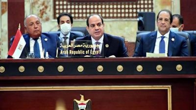 مؤتمر بغداد...الرئيس السيسي يهنئ السوداني على استكمال مراحل الانطلاق الدستورية