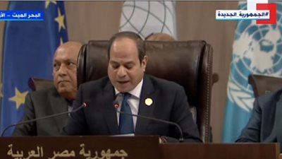 السيسي: نسعى لإعادة الدور العربي والإقليمي الفعال للعراق