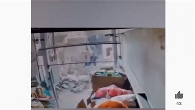 مشاهد مروعة للحظة قصف إسرائيل لبرج فلسطين (فيديو)