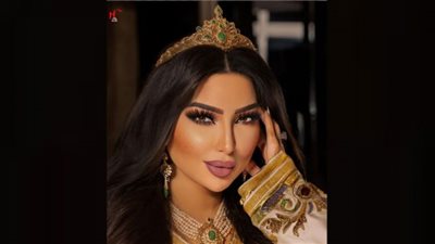 دنيا بطمة تتألق بقفطان الذهب والزمرد