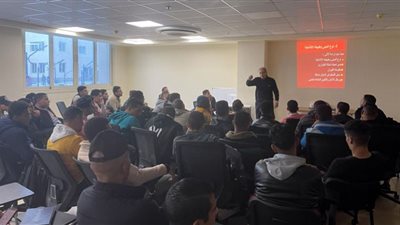 تدريب على الإخلاء وقت الأزمات بجامعة برج العرب التكنولوجية