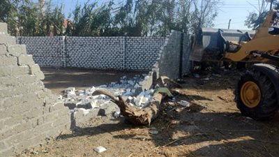 التصدي لمحاولتين بناء على الأراضي الزراعية بالإسماعيلية