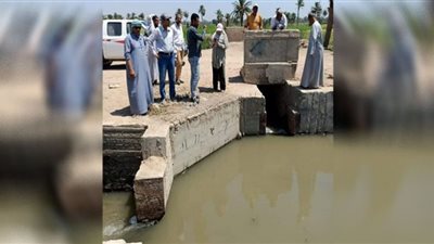 متابعة أعمال تبطين الترع وحالة المياه بالفيوم