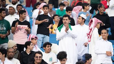 العلم المصري بجانب السعودي في مدرجات ملعب نهائي كأس العرب للشباب