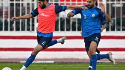 فقرات فنية خاصة لـمصطفى شلبي فى تدريبات الزمالك