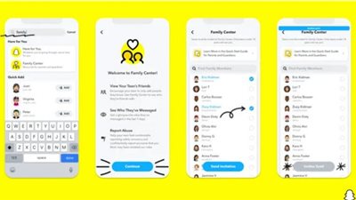 Snapchat Family Center يعرض للآباء قائمة أصدقاء أطفالهم