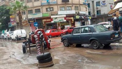 أمطار غزيرة تضرب مدينة الإسكندرية