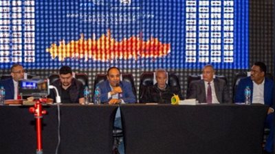 صور.. وقائع المؤتمر الصحفي للبطولة العربية للأندية لتنس الطاولة