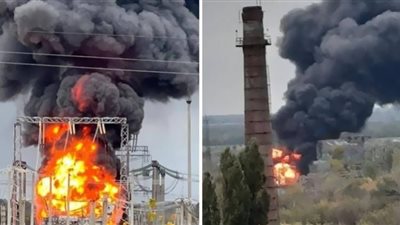 أوكرانيا تقصف محطة كهرباء في روسيا وظلام دامس.. شاهد