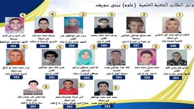 محافظ بنى سويف يهنئ أوائل الثانوية العامة