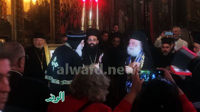 لحظة وصول البابا تواضروس احتفالية عيد الميلاد للروم الأرثوذكس( شاهد)