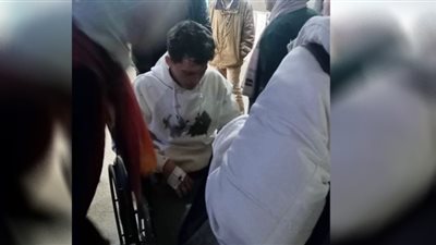 رئيس مدينة بلقاس يتفقد المصابين في حادث تصادم أتوبيس جامعي بطريق جمصة
