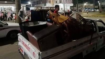 الشهاوي يقود حمله اشغالات ليلية براس البر