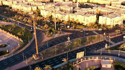 شاهد مدخل مدينة الشيخ زايد بعد الانتهاء من تطويره