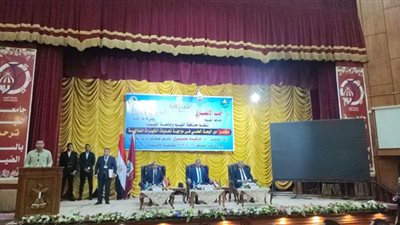 انطلاق فعاليات مؤتمر دور البحث العلمي في مواجهة تحديات التغيرات المناخية بجامعة الفيوم