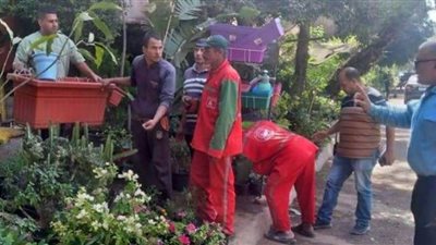 حملات صباحية ومسائية مكثفة لرفع إشغالات بحي المعادي