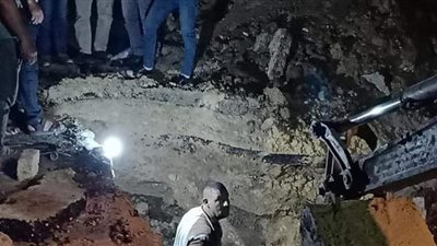 بني سويف سرعة إصلاح كسر بخط مياه الشرب بطريق الفيوم القديم