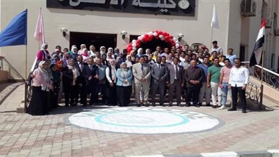 جامعة بني سويف تحتفل باستقبال الطلاب الجدد
