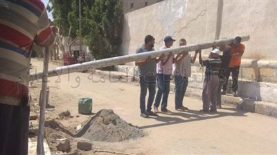 رفع كفاءة الإنارة بمقابر الإسماعيلية