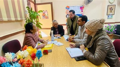 فريقا الجايكا يزور المدرسة المصرية اليابانية بأسيوط الجديدة لمتابعة سير العمل