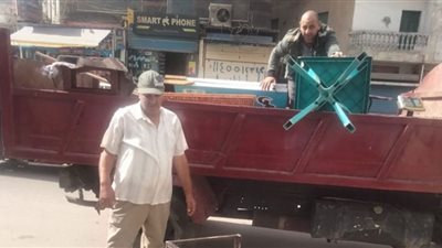 البحيرة: إزالة 55 إشغال طريق في مركز الدلنجات