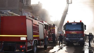 الحماية المدنية تسيطر على حريق شقة بالعمرانية