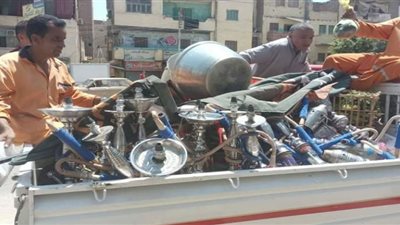 رفع 450 حالة إشغال بعدد من الشوارع والميادين ببني سويف