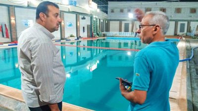 وكيل شباب الغربية يتابع تطبيق الاجراءات الاحترازية بحمامات السباحة