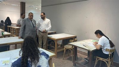 رئيس جامعة الأقصر يتفقد أعمال التنسيق الإلكتروني