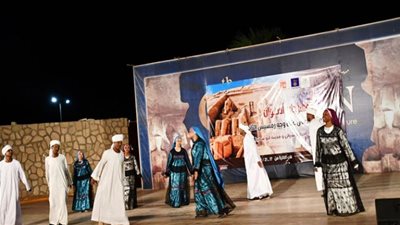 إنطلاق فعاليات الإحتفال بمهرجان تعامد الشمس بمشاركة 10 فرق للفنون الشعبية