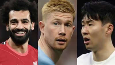 دي بروين يلاحق صلاح وسون على صراع الأكثر مساهمة بالأهداف بالبريميرليج