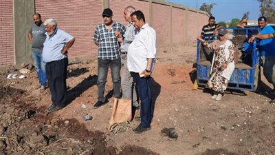 إنهاء ربط الخطوط الجديدة المغذية لقري مركز كفر سعد ضمن 