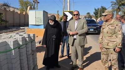 محافظ أسيوط يتابع تطوير مسار رحلة العائلة المقدسة بطريق دير درنكة