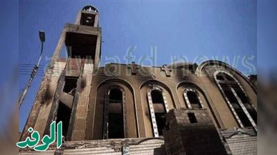 شاهد.. حريق كنيسة أبوسيفين في إمبابة وسقوط ضحايا خلال القداس الإلهي