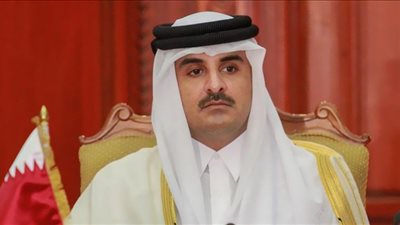 أمير قطر يعزي الرئيس السيسي في ضحايا حريق كنيسة أبو سيفين